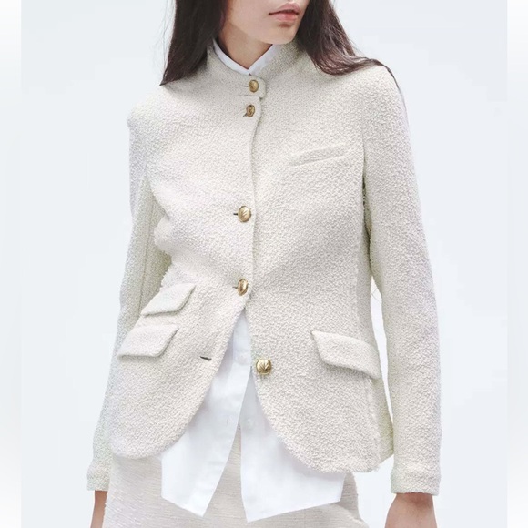 rag & bone Jackets & Blazers - Rag & Bone Slade Ecru textured blazer size 12